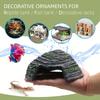 Resin Rock Cave Decoration Hideout Cave Sunbathing Platform for Pet Cages Fish Tanks Mini Amphibians Snake Gecko Money Turtles