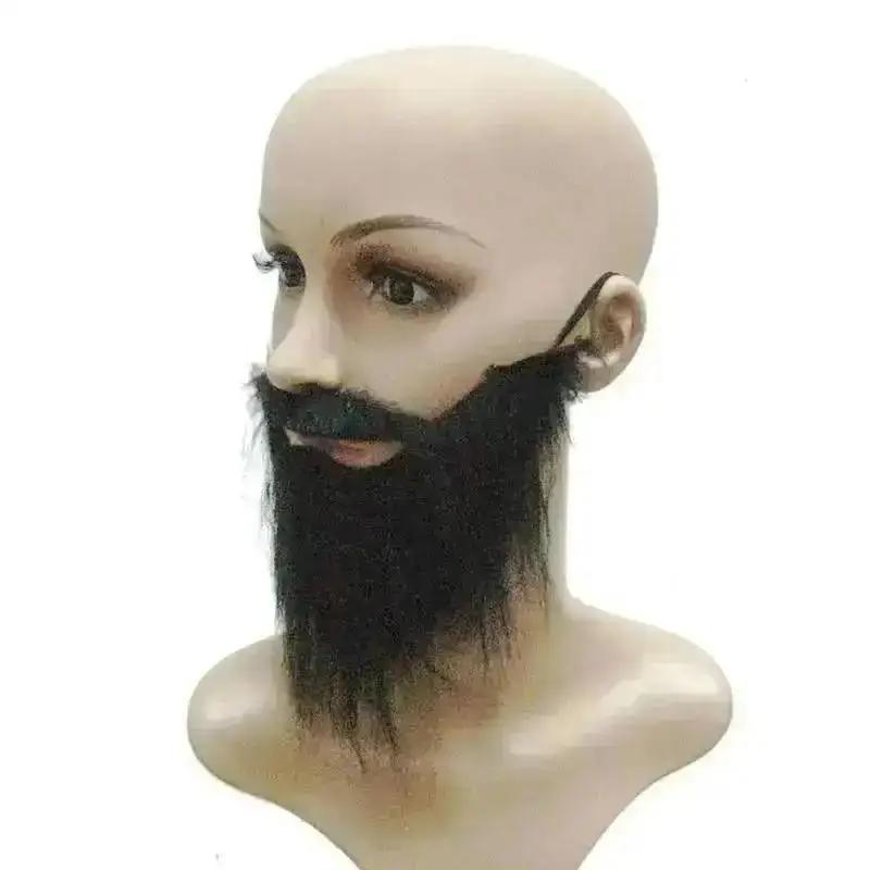 Long Fakes Beard Mustache Party Halloween Decoration Festival Supplies Male Men U Shape Artificial Beard Party Favors