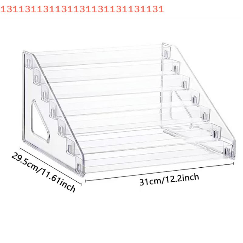 Nail Salon Cosmetic Tabletop Display Rack Acrylic Transparent Multi-layer Nail Polish Display Stand, Lipstick Storage Box