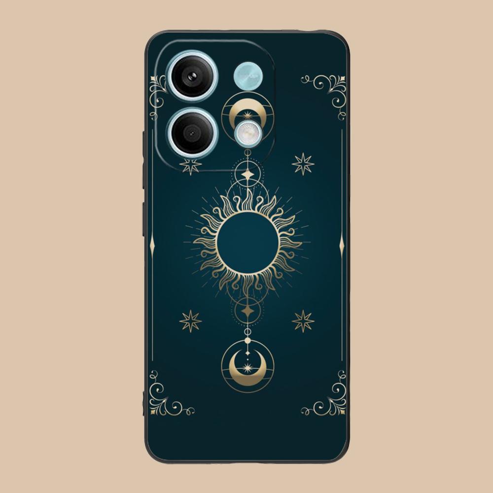 Sun Moon Mobile Cell Phone Case for Xiaomi 15 14 13 12 Mi 11 T Ultra Lite Pro S X 5G Colorful Printing Cover Pretty Luxury Cover