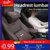 LJFJN1 Car Sticker Car Lumbar Support Headrest Waist Neck Pillow Auto Seatrest Cushion For BMW 1 3 5 Series X1 X4 X5 X7 G20 G38 F20 F39