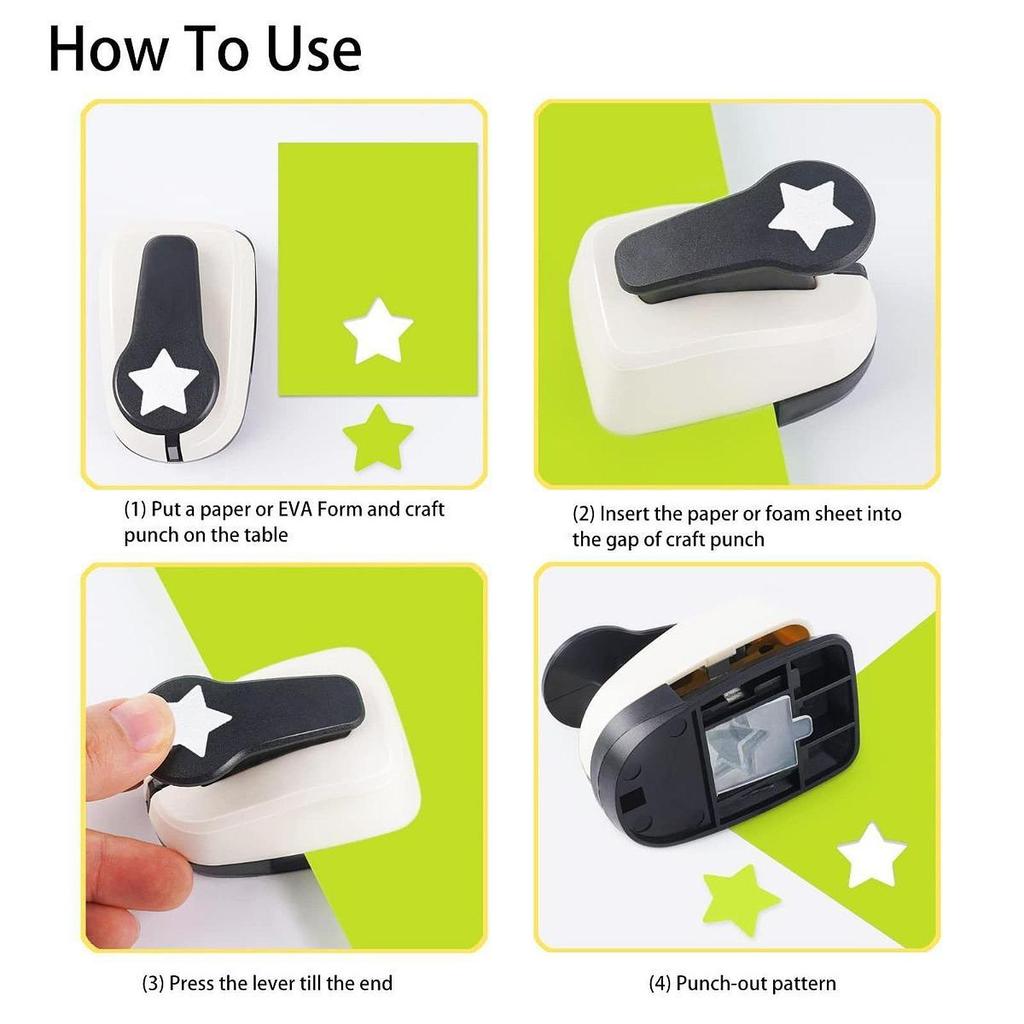 Five Pointed Star Hole Puncher Scrapbook Punch Crafting for Arts Crafts
