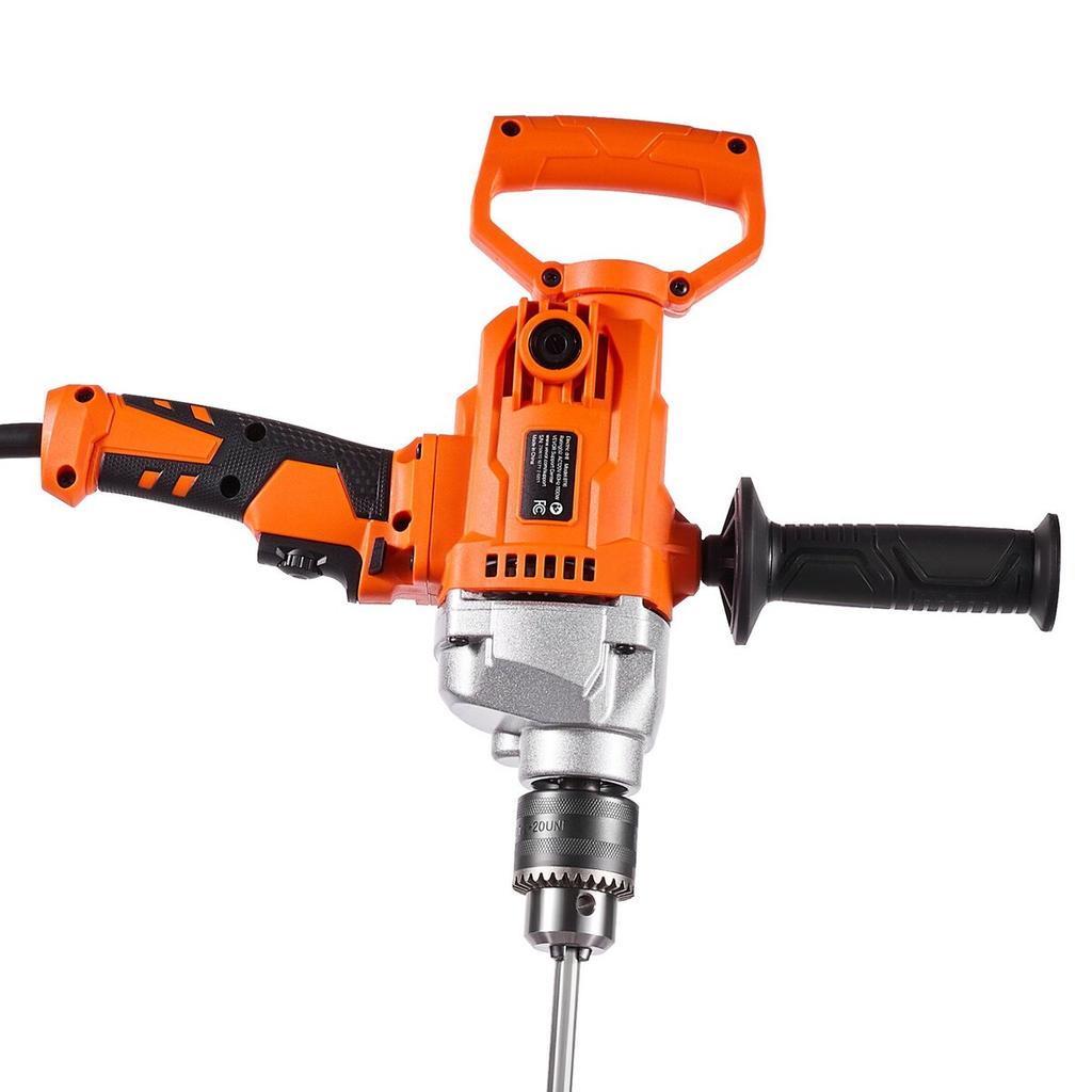 Drill Mixer, 15.89mm Corded Electric Drill Mixer Set, 0-850RPM 3.2A Mixing Drills, Mixing Drills Machine with D-Handle for Drilling & Blending,