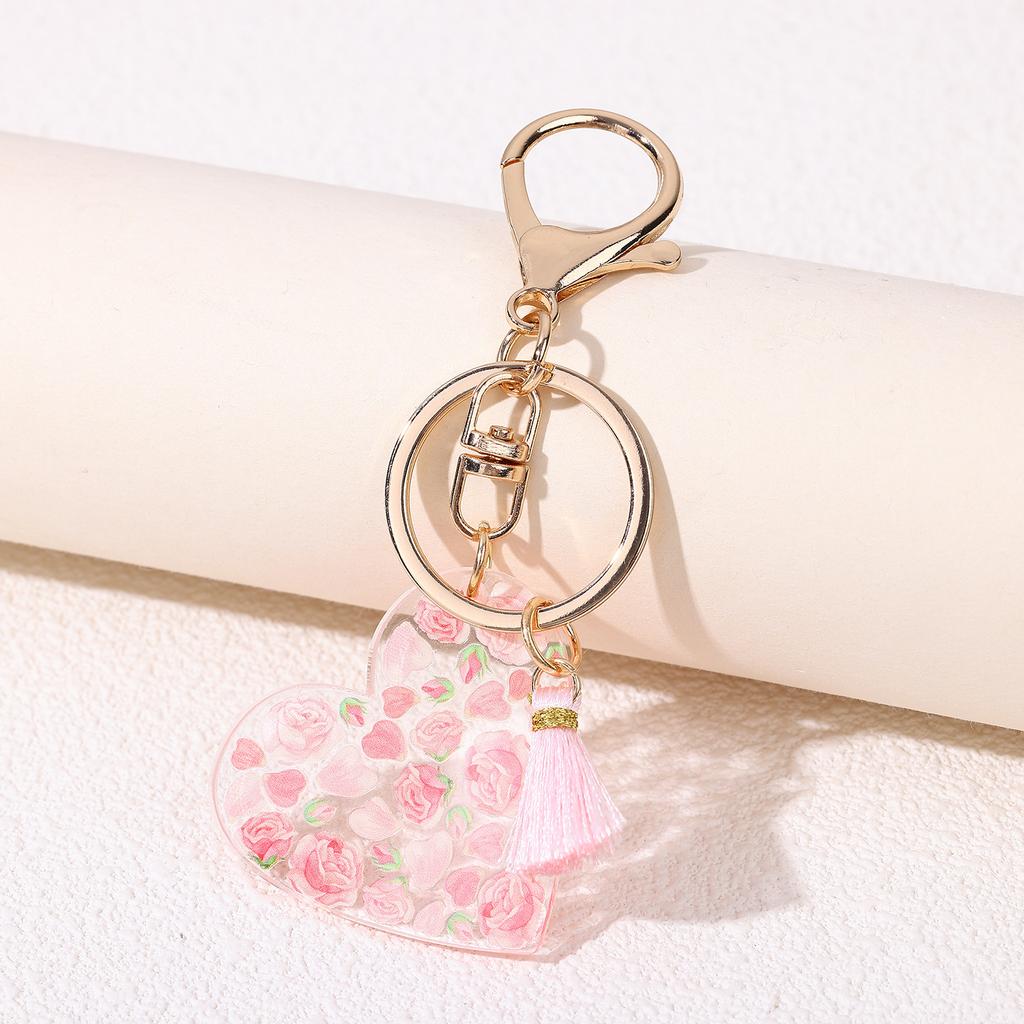 Hot Plant Flower Key Ring Pendant Creative Flower Fresh Keychain Pendant