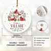 Thank You Ornament 2025 - It Takes A Village Ornament, Unique Xmas Gifts for Coworkers Boss Mentor, Thank You Gifts for Women Men Teachers Coaches