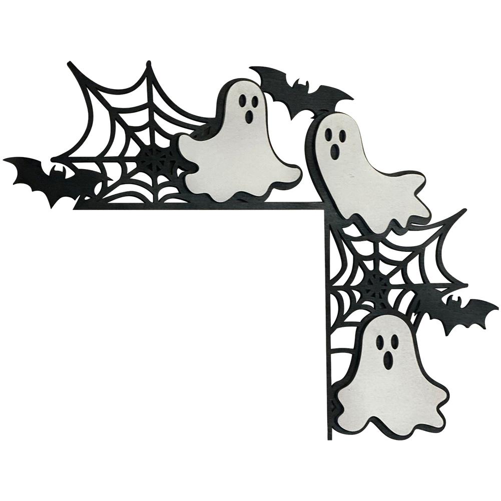 Halloween Door Corner Sign Ornament Creative Door Sign Decor Festival Theme Wooden Novel Festival Decoration Crafts