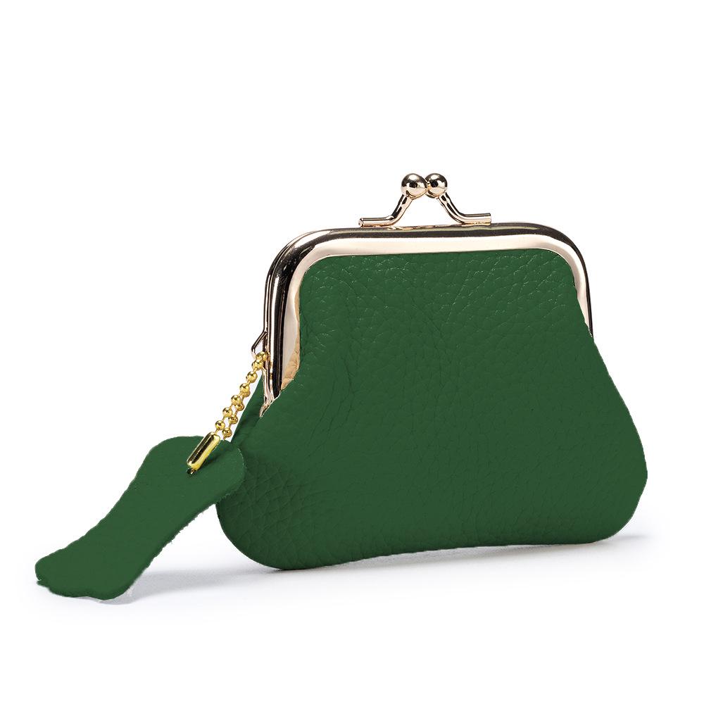 Women's Retro Genuine Leather Coin Purse - European & American Style Cowhide Mini Pouch