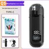 Rechargeable Waterproof Unisex Nose Hair Trimmer with Power Display
