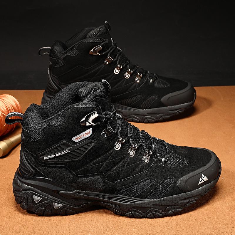 Large Size Men's Shoes Outdoor Hiking Shoes Men's Korean Version Hiking Shoes Casual Men's Shoes High Top 2025 Shoes