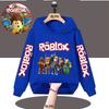 Kids' Roblox Character Printed Hoodie, Fashionable and Comfortable Sweatshirt for Boys and Girls, Ideal for Roblox Fans