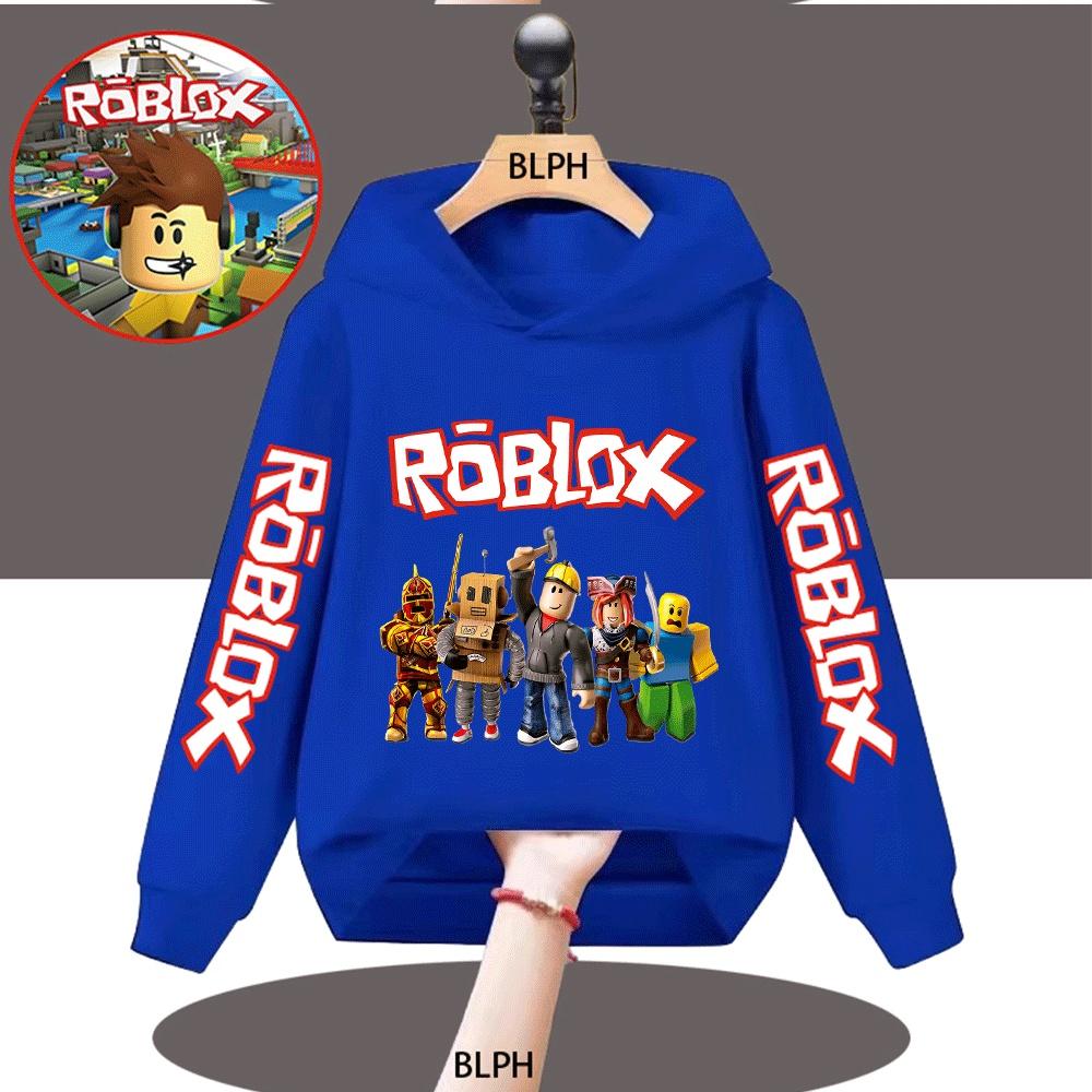 Kids' Roblox Character Printed Hoodie, Fashionable and Comfortable Sweatshirt for Boys and Girls, Ideal for Roblox Fans