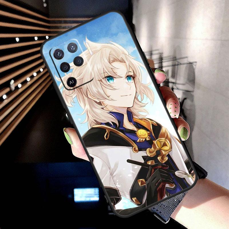 Albedo Genshin Impact Case For Oppo A5 Pro A15 A17 A57 A77 A18 A38 A58 A78 A98 A94 A74 A54 A16 A76 A96 A40 A60 A80