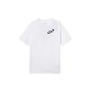 Alphabet Logo Print American Retro Casual Pullover Crew Neck Short Sleeve T-Shirt With Dropped Shoulders Women Tops White DR9003-100