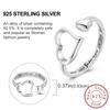 Latest In Authentic Genuine Copper Simple Heart Open Copper Alloy Ring Design Luxury Design Finger Ring For Women Wedding Jewelry Creation Present