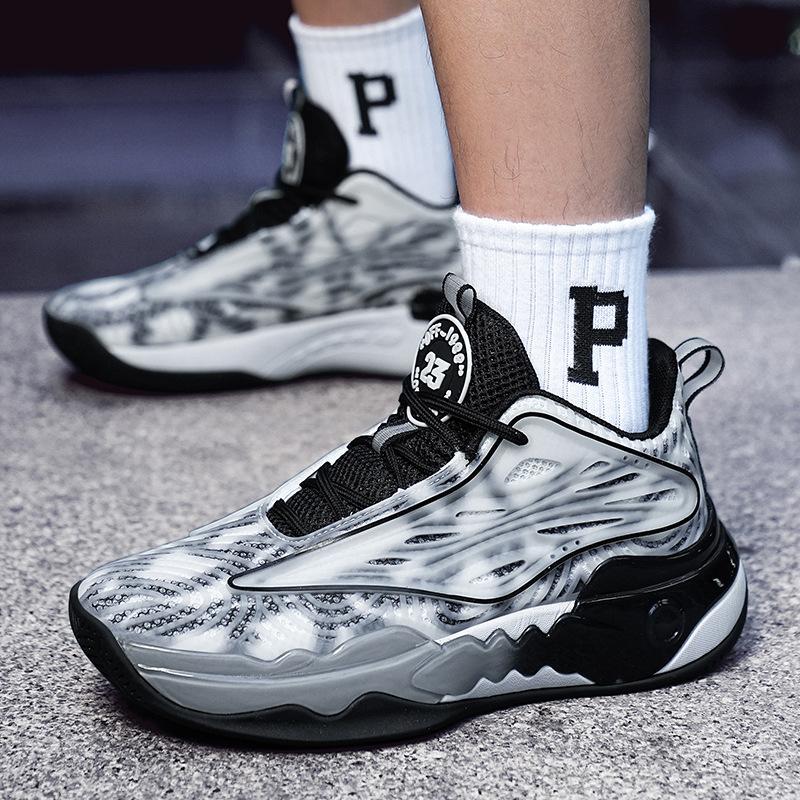 

Баскетбольные кроссовки мужские студенческие для групповых тренировок, игровые кроссовки, трендовые уличные светящиеся кроссовки для реального боя, кроссовки с внутренней подкладкой 36