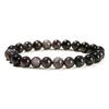JD Natural Stone Beads Bracelet Amethyst Tiger Eye Crystal Quartz Agate Gem Beads Bangles Women Men Reiki Healling Jewelry Gift