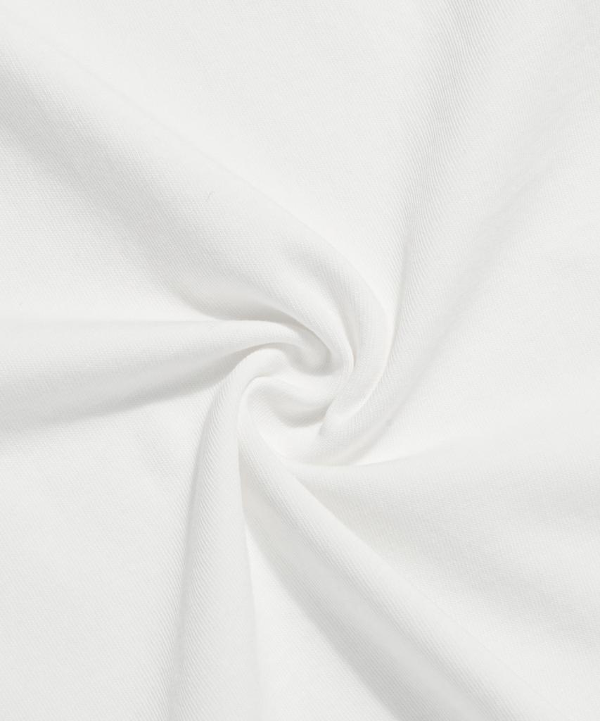 Ledeutoneido Vintage Cotton Short Sleeve Henley Tee Ivory