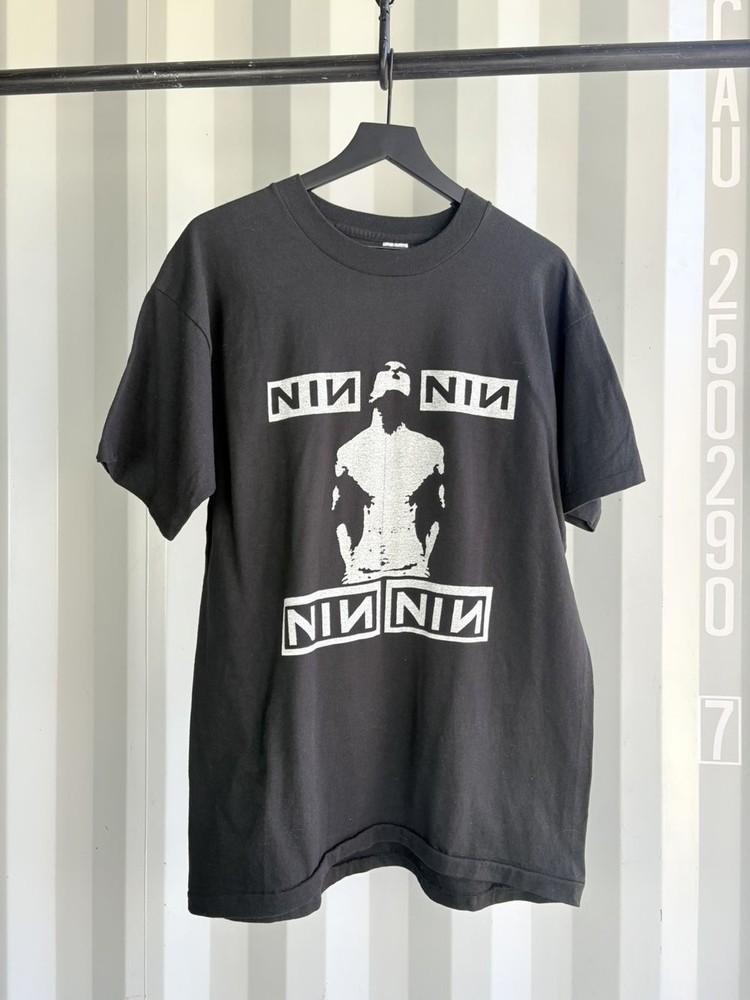 Nine Inch Nails I Want To Fuk You Like An Animal Schwarzes Unisex-T-Shirt Vtg KH12720 Unisex-T-Shirt