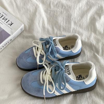 Sneakers niche veelzijdig casual board schoenen dames ins tide 2025 lente nieuw Hong Kong stijl retro design Duitse trainingsschoenen
