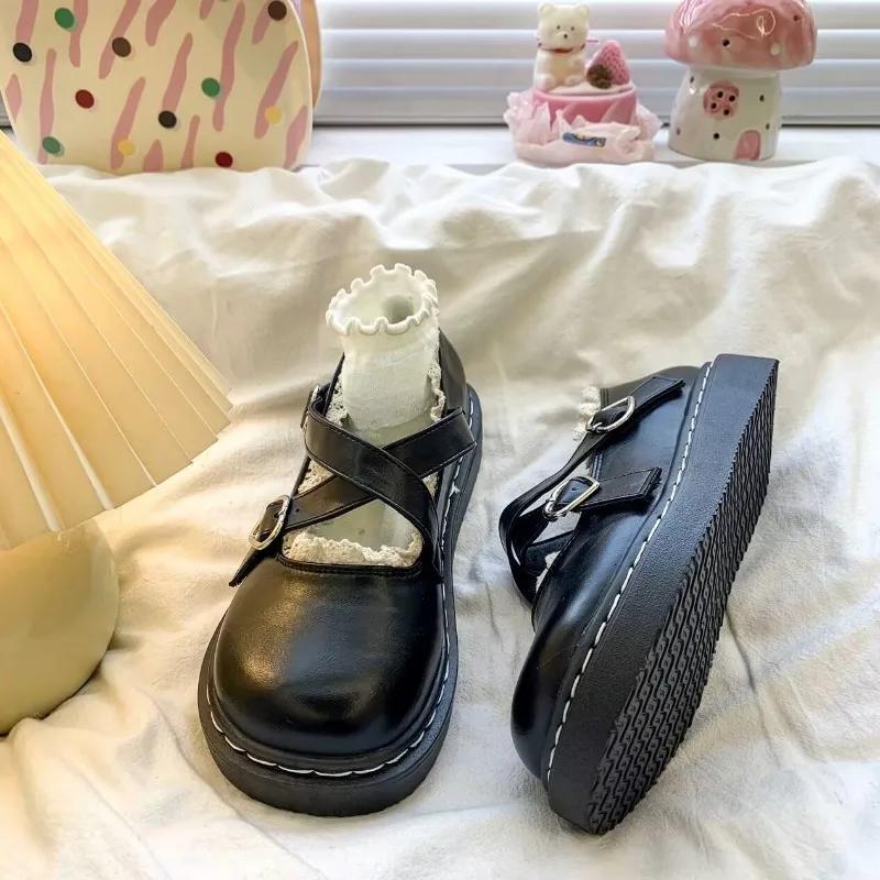 Ladies Shoes Buckle Strap Women's High Heels Fashion Shallow Round Toe Best Seller Dress Mary Jane Shoes Mujer