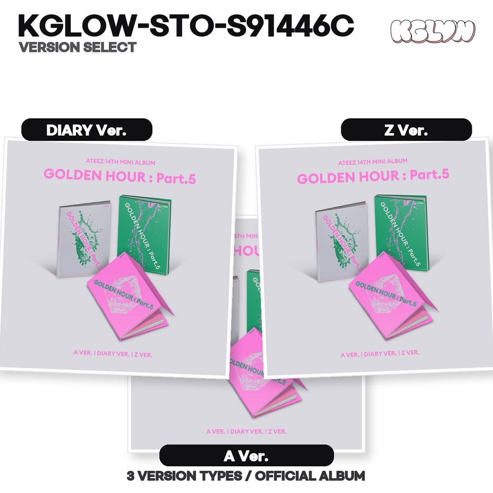 [Pre-ordine] ATEEZ GOLDEN HOUR : Parte 5 Selezione Versione Ufficiale Album K-POP CD