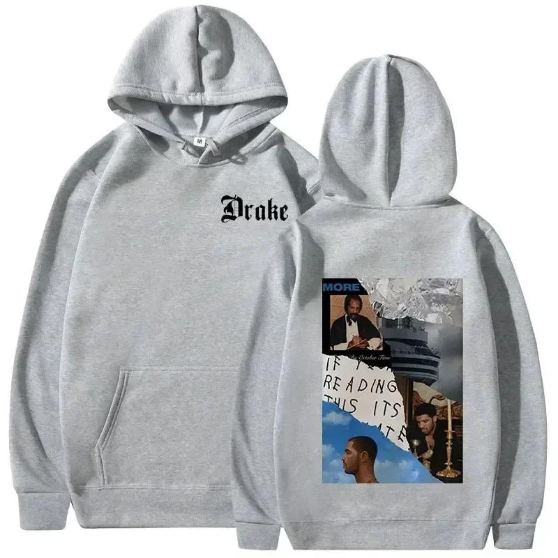 Rapper Drake Music Album Cover Graphic Hoodies Men's Fashion Hip Hop Vintage Sweatshirts Y2k