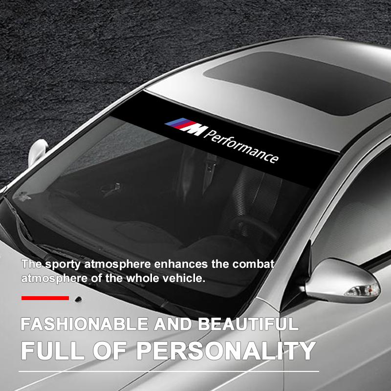 Car Front Windshield Stickers Front and Rear Decorative Emblem For BMW M E34 E36 E60 E90 E46 E39 E70 F10 F20 F30 X5 X6 X1 M3 M5 M6 E71 F01 F02 F87