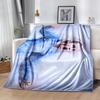 White Stripes Blanket Ultra-Soft Suitable for Picnics Office Chair Livingroom All-Season Use Playful Design Gift for Travel Home Birthdays