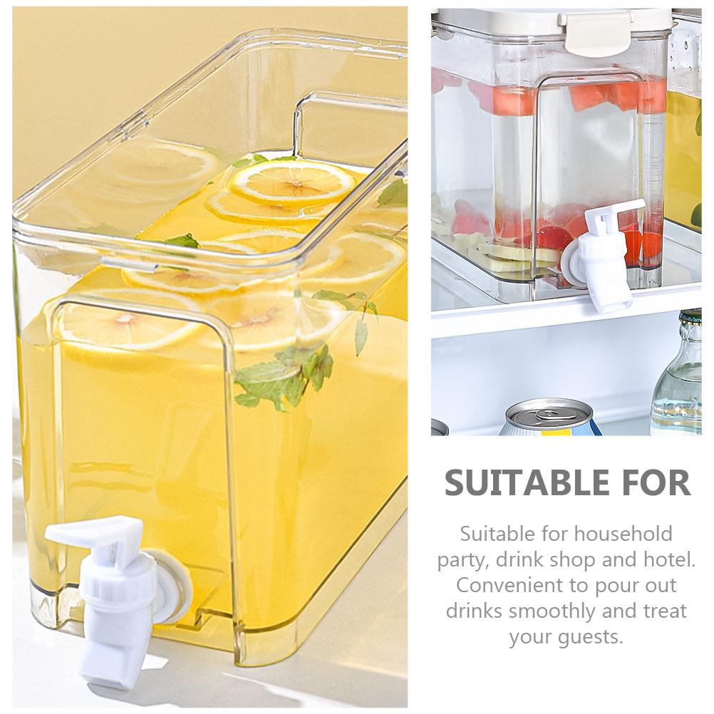 Cold Water Bottle Fridge Jug Pitcher Summer Pot Beverage Kettle with Faucet Refrigerator Dispenser Juice Bucket
