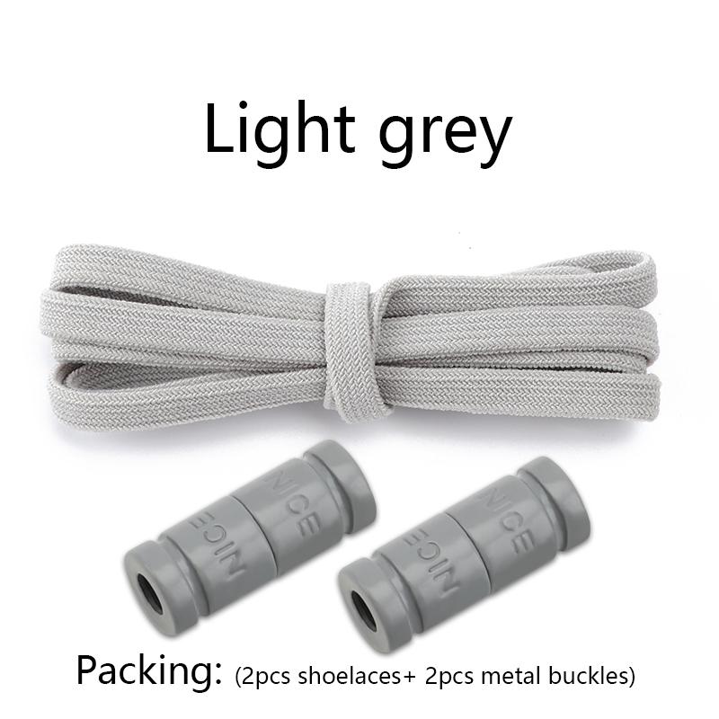 No Tie Shoe laces Elastic Laces Sneakers Colorful Capsule Lock Shoelaces Without ties Kids Adult 0.6cm Flat Shoelace for Shoes