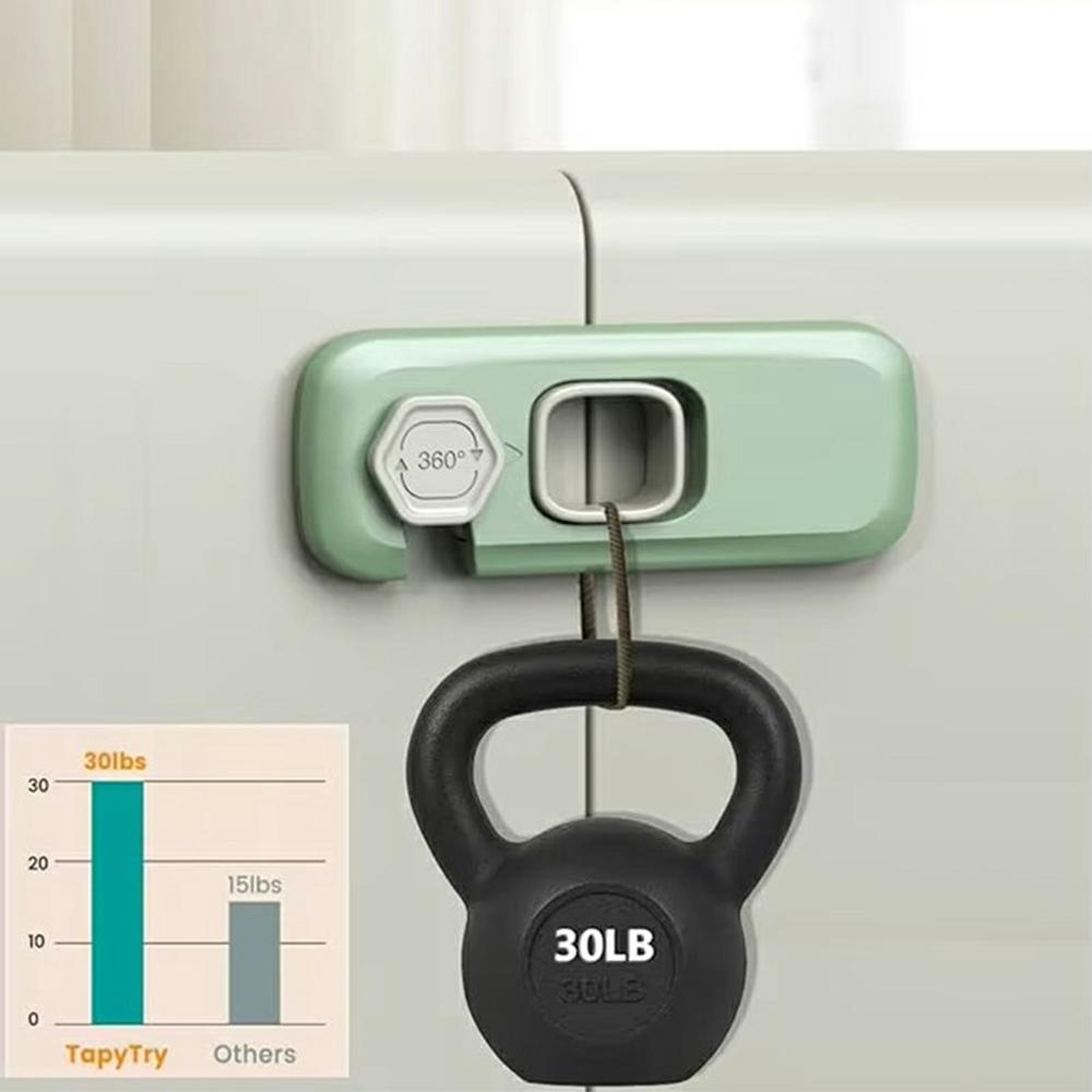 4Pcs Child Safety Locks Cabinet Drawer Refrigerator Anti-Pinch Baby Proofing Furniture Locks