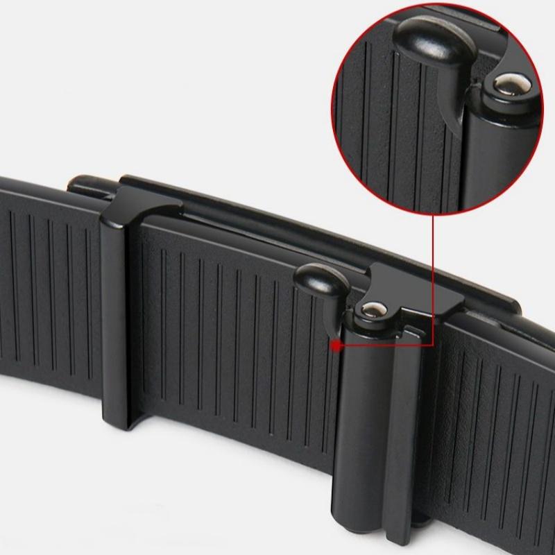 Äkta PULO-bälte för män i mjukt läder, automatiskt bälte med spänne Ungdomsaffär Casual Byxor med alla matcher