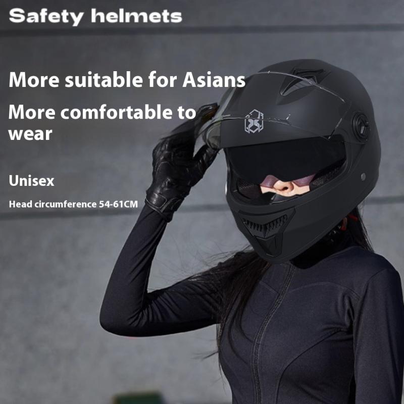 1 Piece Engine Full Face Casco Integral Motorsiklet Helmet And Safety For Motorcycle Scooter Casco Moto Modular Capacetes Helmet