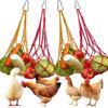 Chicken Vegetable String Bag,Chicken Vegetable Hanging Feeder, Chicken Toy Vegetable Rack In Chicken Cage, Poultry Fruit Rack, Chicken Cabbage Feeder