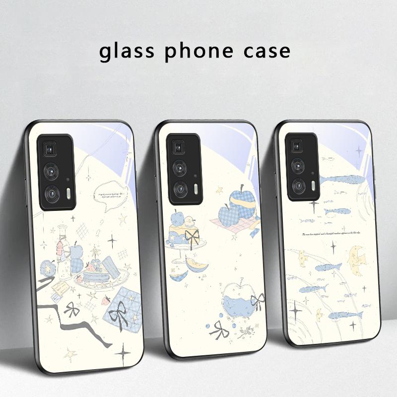 Fresh and healing breeze For Motorola Moto Edge 20 Lite 30 Pro 40 Neo 50 Ultra G45 G54 G55 G75 G84 G85 GPlay 23 Glass Phone Case