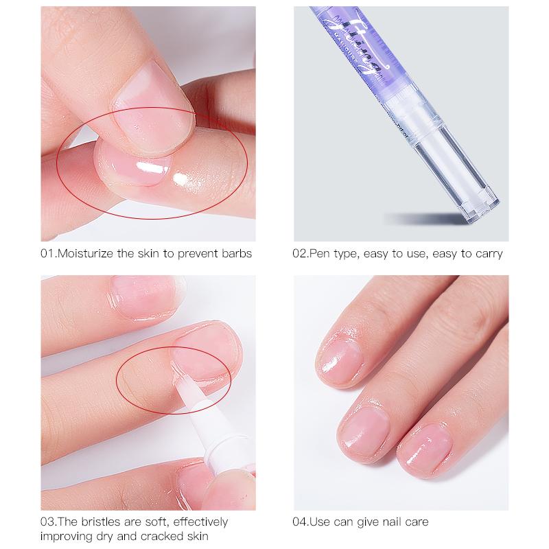 JTING wholesale 5 Flavors nail moisturizing mini cuticle oil pen for nail healthy OEM custom private label cuticle oil tube