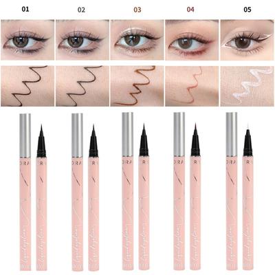 Eyeliner con punta ultra fine, facile da applicare, eyeliner rosa Diamond, eyeliner dal colore uniforme, a lunga tenuta, impermeabile e anti-sbavatura.