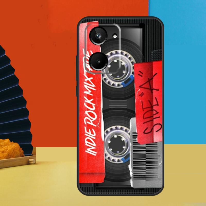 Vintage Cassette tape retro style For Realme GT7 Pro GT6 10 11 12 13 14 15 Pro Plus C55 C67 C63 C61 C53 C31 C65 C71 C75 Case