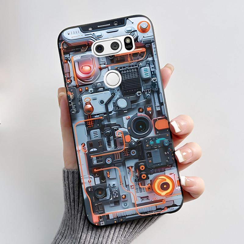 Casing For LG V30 V30+ V30S V30S+ V35 V35+ ThinQ Slim Soft Black Silicon Case Aesthetic Luxury Cute Cool Boys Girls Back Cover