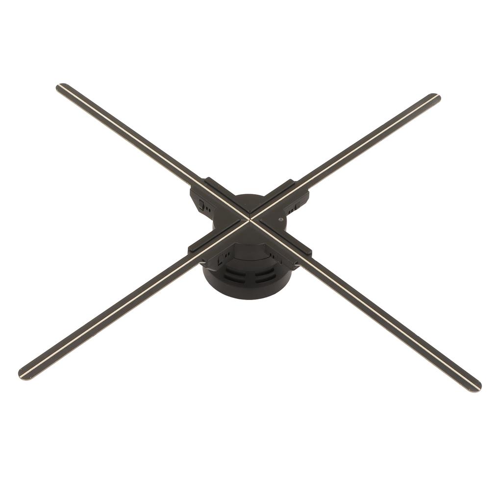 3D Holographic Advertising Machine 2000x720 720 LEDs 4 Leaves Plug and Play Adjustable WiFi 3D