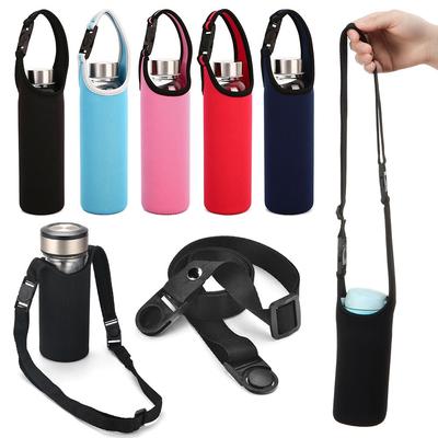420-1500ML Sport Water Bottle Case Insulated Bag Neoprene Pouch Holder Sleeve Cover Carrier For Mug Bottle With Shoulder Strap