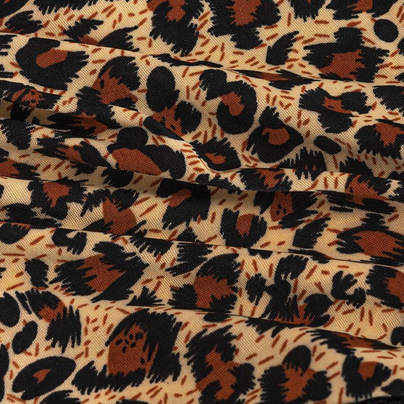 Damen Frühling und Sommer Sexy Spitze Leopardenmuster mit hohlem hohlem atmungsaktivem hohen Bund reiner Baumwollschritt Unterwäsche