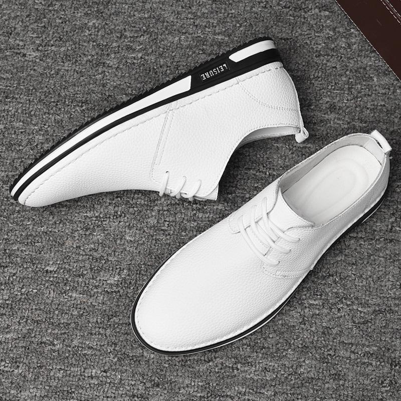 Handgefertigte Herren Sommerschuhe Mode Freizeitschuhe Atmungsaktive Herren Sneaker Echtes Leder Herren Freizeit Laufschuhe Outdoor Schuhe