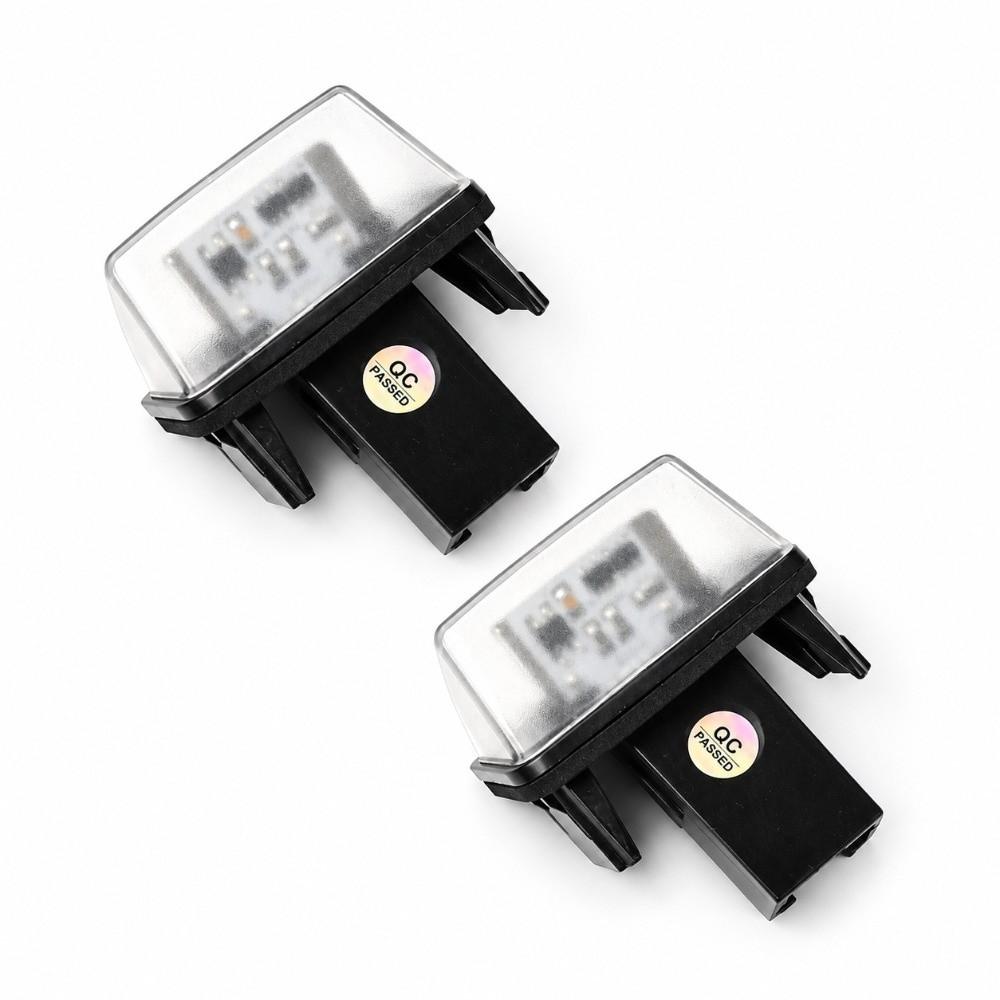 2pcs 18 LED License Plate Light Left Right Pair Car Plate Light License Plate Lamp For Citroen C3