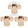 4pcs Upgrade Lead Screw Nut Brass Tone Flange Nut Pack Hardware Fastener  Ender 10