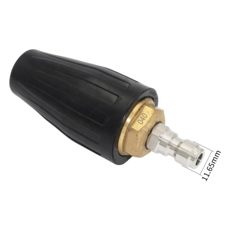 High Pressure Water Cleaning Brass Rotating Cleaning Blaster Nozzle Sprayer 280bar/4000psi High Pressure Washer Sprayers 150~300 bar&1/4 Quick connected латунный