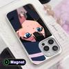 Wandering Witch Saya Phone Case for iPhone 17 16 15 14 13 12 11 Air Pro Max Plus Electroplated Silver Magsafe Cover