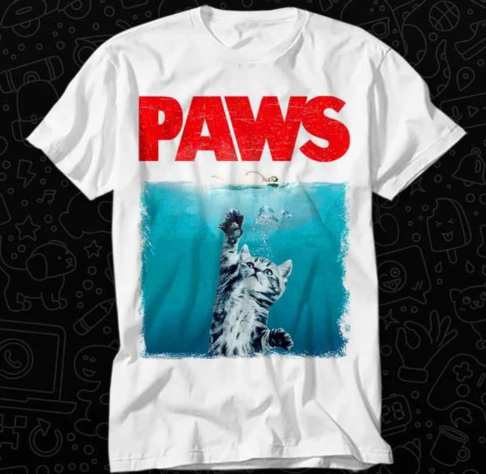 

Paws Kitten Jaws Cute Cat Fun Unisex T-shirt, S-4XL XL