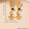 Retro Metal Face Earrings: Unique Design, Bold Style, Exaggerated Look for Women.