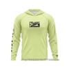 Mens UPF 50 Quick-Dry Fishing Shirt With Hood Long Sleeve Sun Protection Top Outdoor Angling Wear